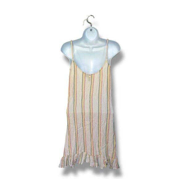 Volcom Women's Multicolor Stripe Cover-Up Shift Dress Size Medium - Picture 4 of 9